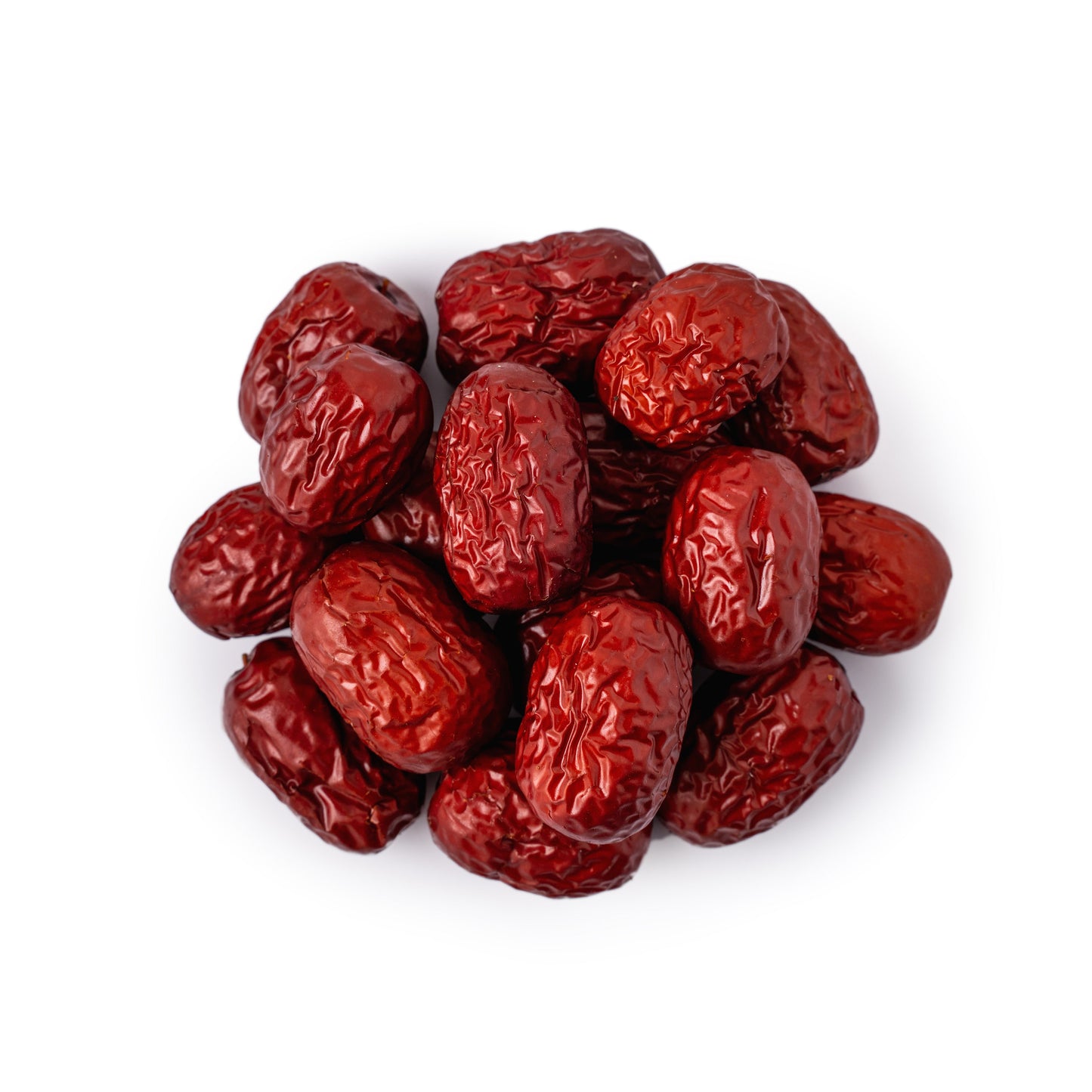 Jujube Chinese Red Dates on white background